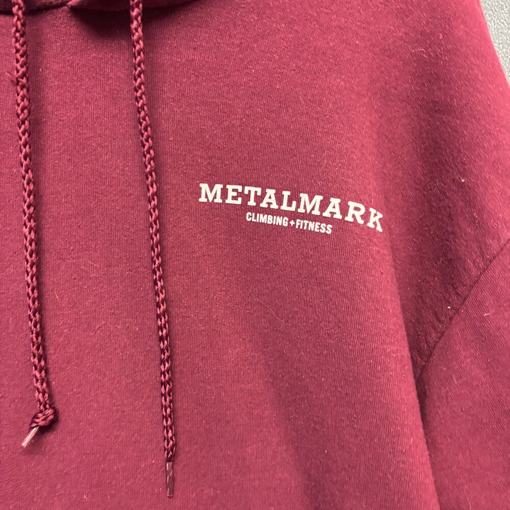 MetalMark Climbing Gym Hoodie Maroon Hanes ComfortBlend Medium Outdoors Athlete